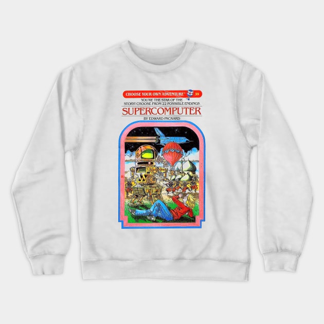 SuperComputer Crewneck Sweatshirt by Oskyposters